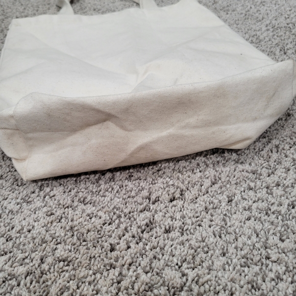 Mud Pie Canvas Tote With Gold Lettering - Picture 6 of 6